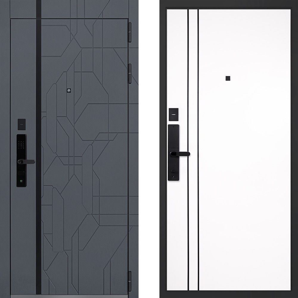 Стальная дверь «Forest» (биометрический замок Smart lock R06)